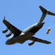 MRZR ATV dropping from a C-17 transport.